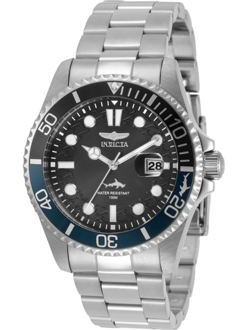 Stylish 43mm Stainless Steel Dive Watch, Black Dial, Quartz Movement for Men